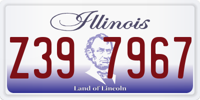 IL license plate Z397967