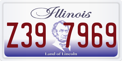 IL license plate Z397969