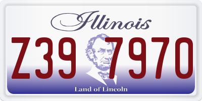 IL license plate Z397970