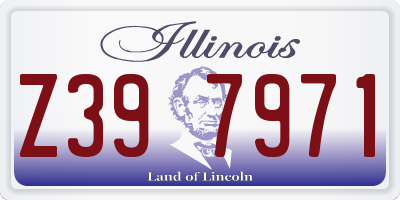 IL license plate Z397971