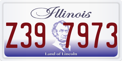 IL license plate Z397973