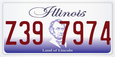 IL license plate Z397974