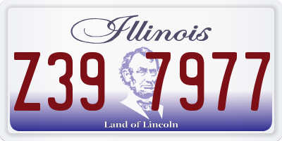 IL license plate Z397977