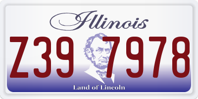 IL license plate Z397978