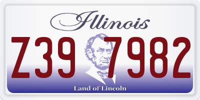 IL license plate Z397982
