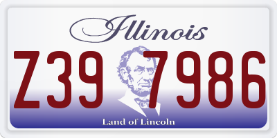 IL license plate Z397986