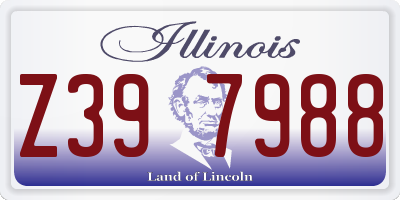 IL license plate Z397988