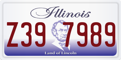IL license plate Z397989