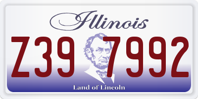 IL license plate Z397992