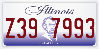 IL license plate Z397993