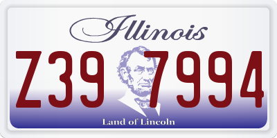 IL license plate Z397994