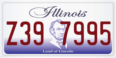 IL license plate Z397995