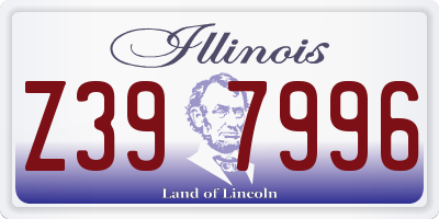 IL license plate Z397996