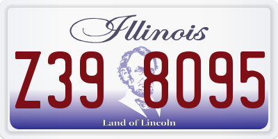 IL license plate Z398095