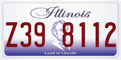 IL license plate Z398112