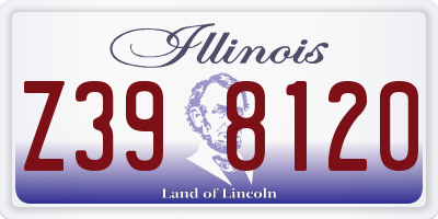 IL license plate Z398120