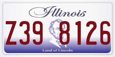IL license plate Z398126