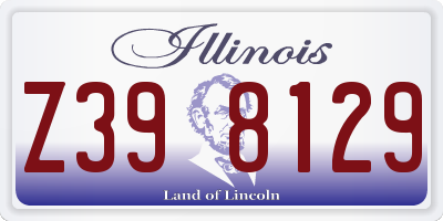 IL license plate Z398129