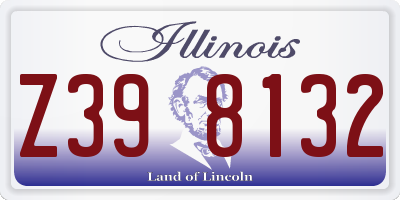 IL license plate Z398132