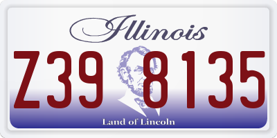 IL license plate Z398135