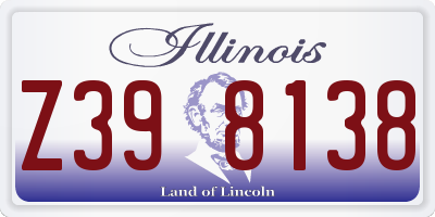 IL license plate Z398138