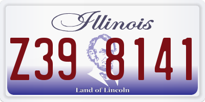 IL license plate Z398141