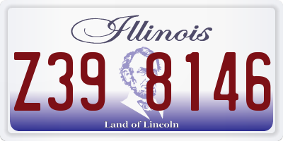 IL license plate Z398146