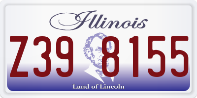 IL license plate Z398155