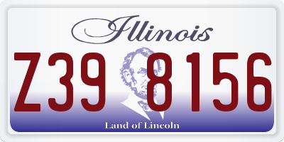 IL license plate Z398156