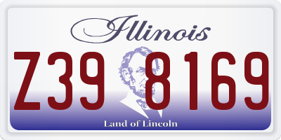 IL license plate Z398169