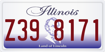 IL license plate Z398171