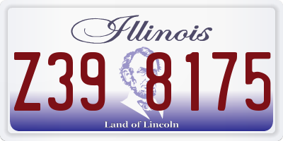 IL license plate Z398175