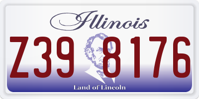 IL license plate Z398176