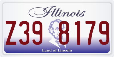 IL license plate Z398179