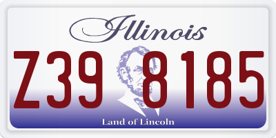 IL license plate Z398185