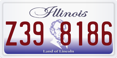IL license plate Z398186