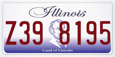 IL license plate Z398195