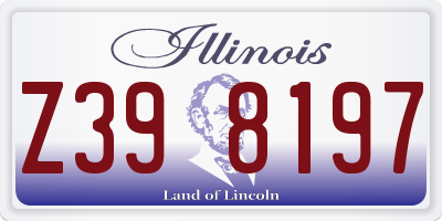 IL license plate Z398197