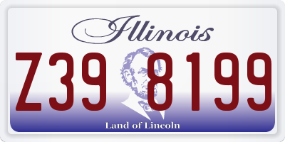 IL license plate Z398199