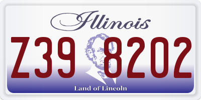 IL license plate Z398202