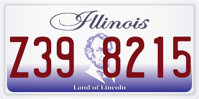 IL license plate Z398215