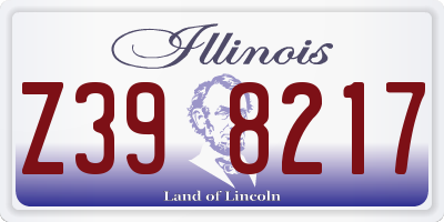 IL license plate Z398217