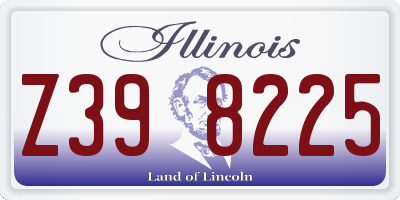 IL license plate Z398225