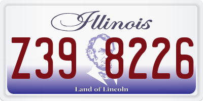 IL license plate Z398226