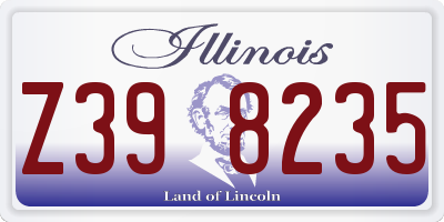 IL license plate Z398235