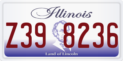 IL license plate Z398236