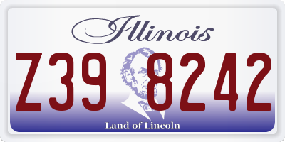 IL license plate Z398242