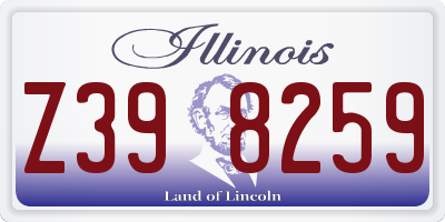 IL license plate Z398259