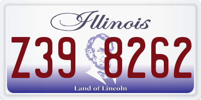 IL license plate Z398262