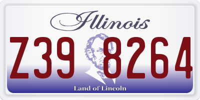 IL license plate Z398264
